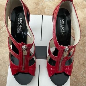 Michael Kors Red Patent Leather Shoes